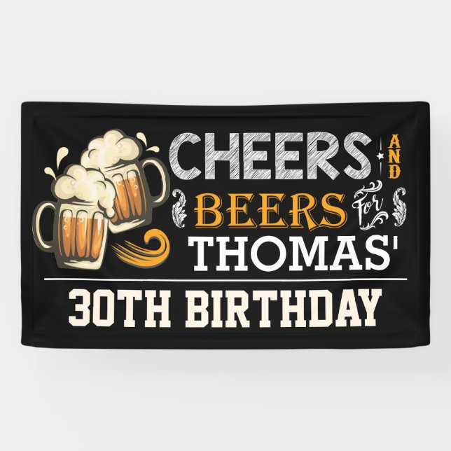 Bannière de la bière et de la bière (Horizontal)