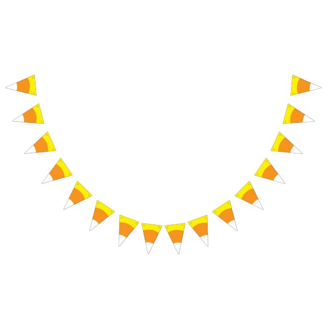 Bannière de la fête de l'Halloween Candy Corn (Tout)