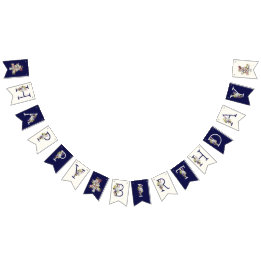 Bannière de la fête du Bunting d'anniversaire