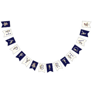 Bannière de la fête du Bunting d'anniversaire