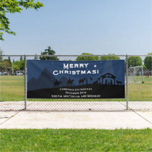 Bannière de la Nativité de Noël Joyeux
