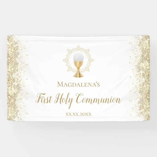 Bannière de la première sainte communion (Horizontal)