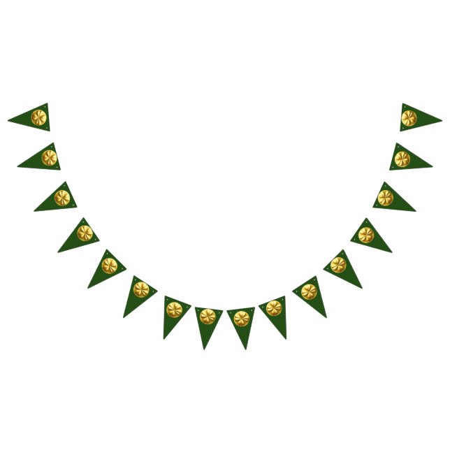 Bannière de la Saint Patrick Shamrock d'or (Tout)