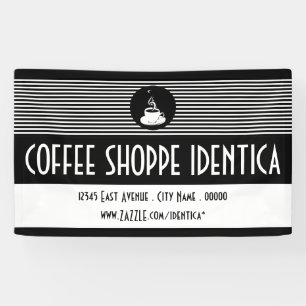 bannière de la tasse de café