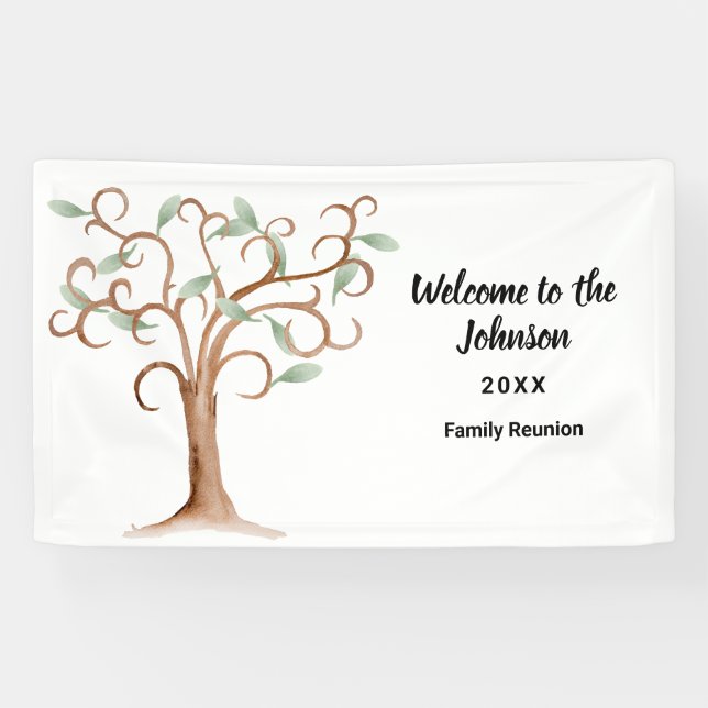 Bannière de l'arbre de réunion de famille (Horizontal)
