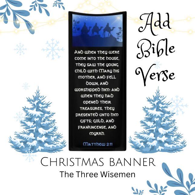 Bannière de l'église de Noël des trois Wisemen (Créateur téléchargé)