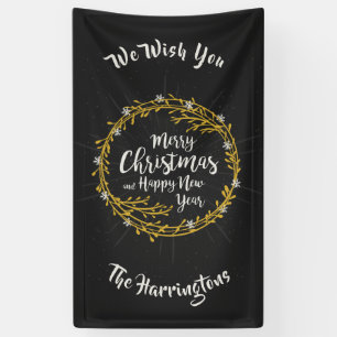 Bannière de noms personnalisés Christmas Wings