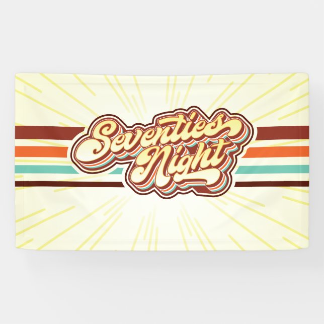 Bannière de nuit des 70 (Horizontal)