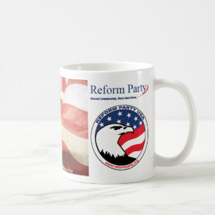 Bannière de partie de réforme pour la tasse de