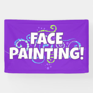 Bannière de peinture faciale