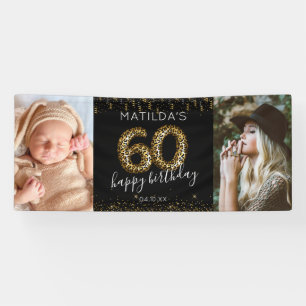 Bannière de photo pour 60e anniversaire heureux