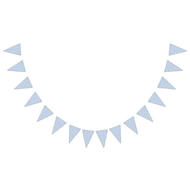 Bannière de pique-nique Blue En vichy Party (Tout)