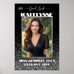 Bannière de poster de porte de concours de beauté
