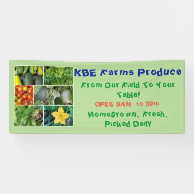 BANNIÈRE DE PRODUITS AGRICOLES (Horizontal)