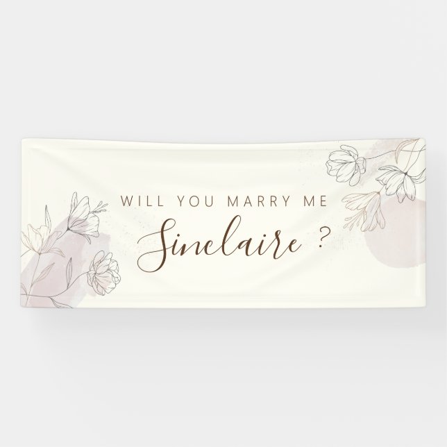 Bannière de proposition d'art florale personnalisé (Horizontal)