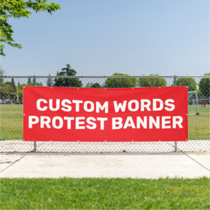Bannière de protestation personnalisée