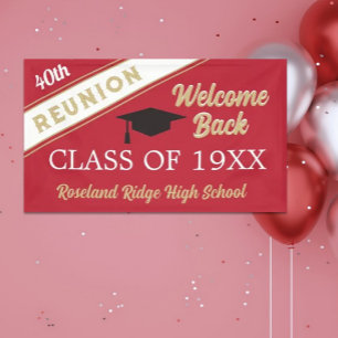 Bannière de réunion de la classe de retour