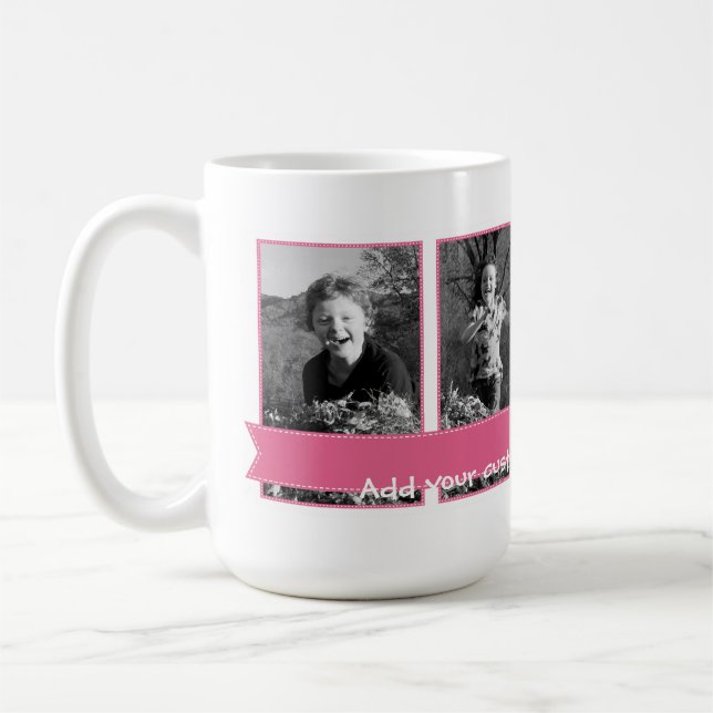 Bannière de rose de tasse de photo de (Gauche)