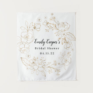 Bannière de salle de mariage en tissu Tapisserie