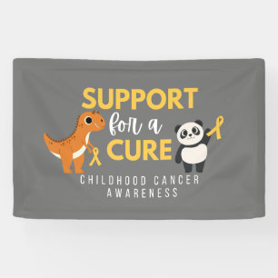 Bannière de soutien pour le cancer de l'enfance