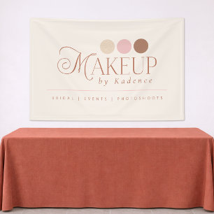 Bannière de stand de vendeur Maquilleuse professio