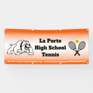 Bannière de tennis de lycée