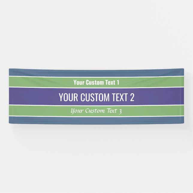 Bannière de texte personnalisé Motif (Horizontal)