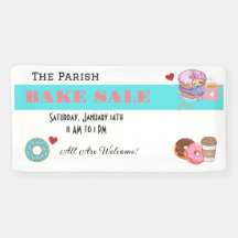 Bannière de vente de gâteaux