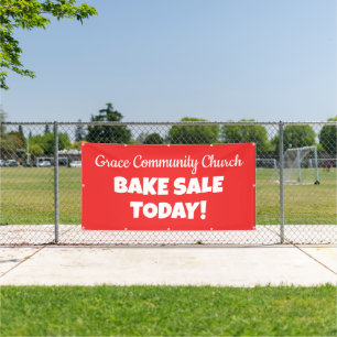 Bannière de vente de gâteaux de l'église personnal