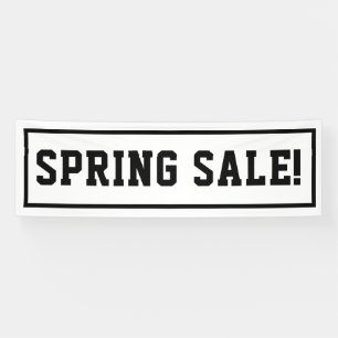 Bannière de vente de printemps