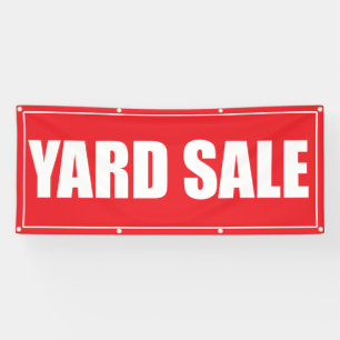 Bannière de vente en plein air de Yard