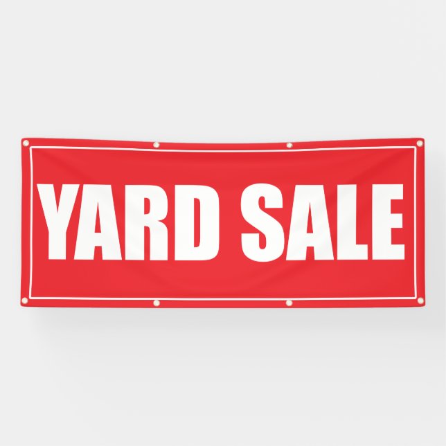 Bannière de vente en plein air de Yard (Horizontal)