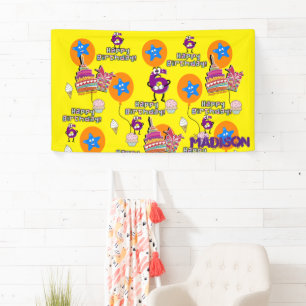 Bannière de vinyle, Bannière joyeuse du 6ème anniv