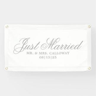 Bannière de voiture mariée