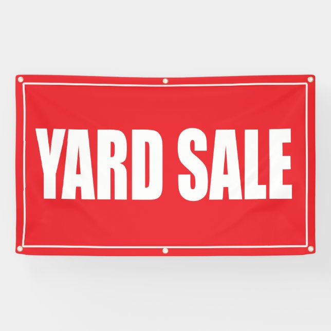 Bannière de Yard Sale Outdoor 3x5 (Horizontal)