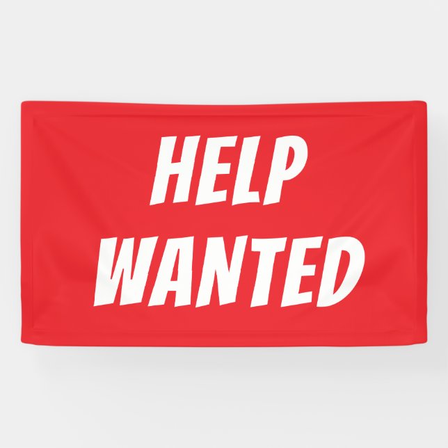 Bannière d'embauche Bold Red NOW - Entreprise pers (Horizontal)