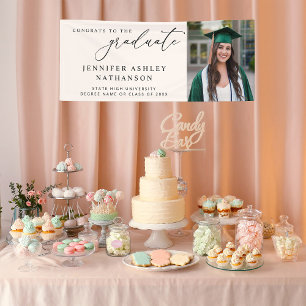 Bannière des diplômés en calligraphie photo modern