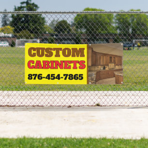 Bannière des fabricants d'armoires personnalisées