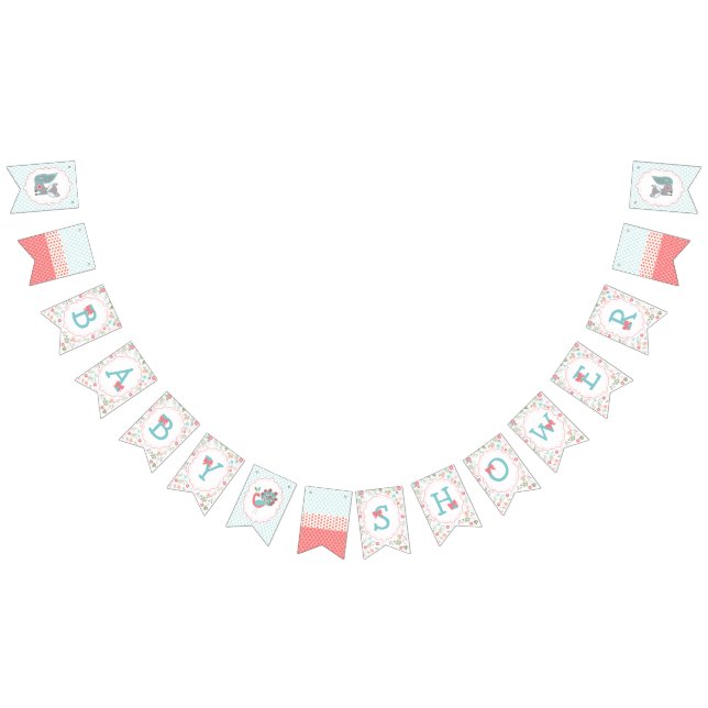 Bannière d'étamine de baby shower de Fox de bébé (Tout)