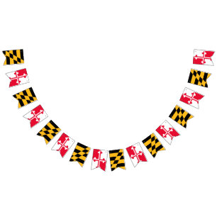 Bannière d'étamine de drapeau du Maryland -