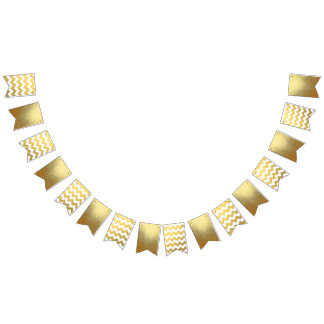 Bannière d'étamine de partie de Chevron et d'or