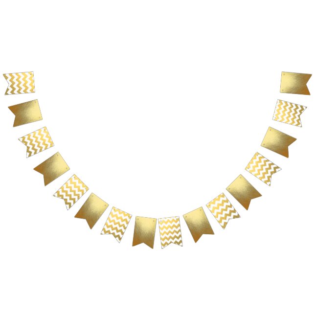 Bannière d'étamine de partie de Chevron et d'or (Tout)