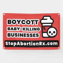 Bannière d'état BANNEE de 2,5 x 4' StopAbortionRx