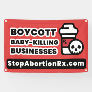 Bannière d'état BANNEE de 2,5 x 4' StopAbortionRx