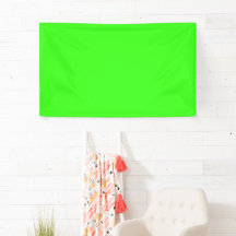 Bannière d'événement personnalisée vert néon