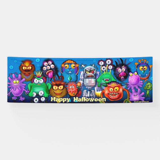 Bannière d'Halloween géante (Horizontal)