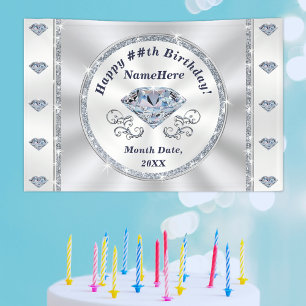 Bannière Diamond, Bannière Anniversaire Personnali