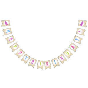 Bannière Dinosaure Rose Dinosaur Bannière Annivers