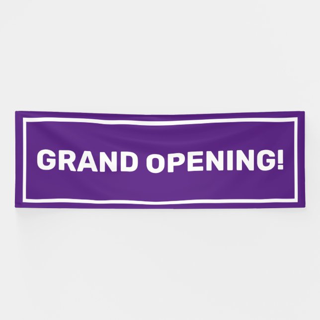 Bannière d'ouverture d'entreprise modèle violet (Horizontal)