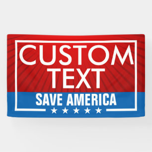 Bannière drapeau de Trump Save America